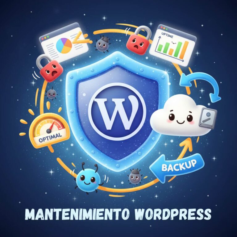 Servicio de Mantenimiento mensual sitio web WordPress página web